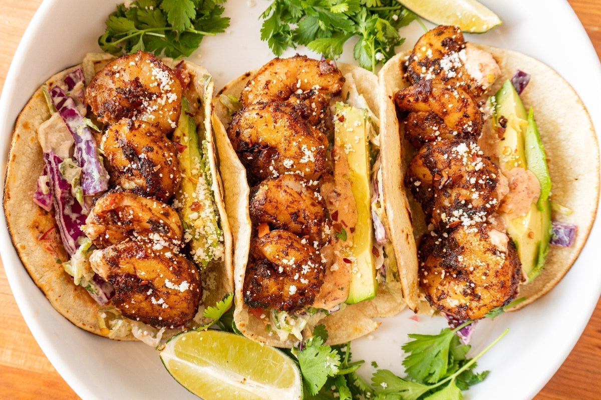 Cinco De Mayo Spicy Shrimp Tacos
