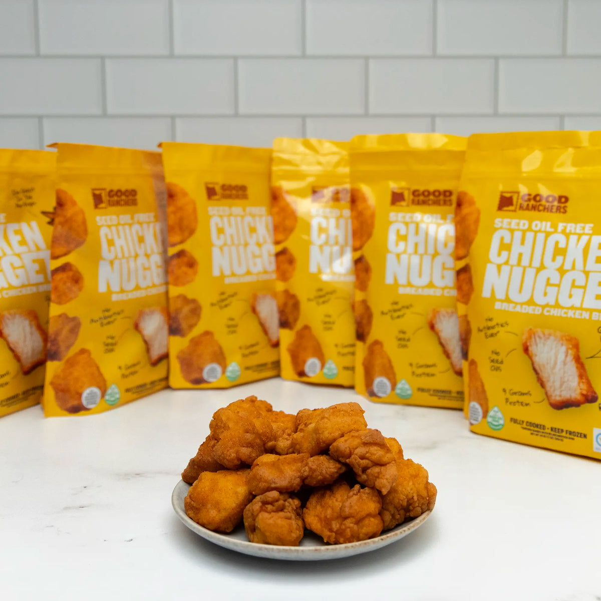 Seed Oil Free Chicken Nuggets On Counter 