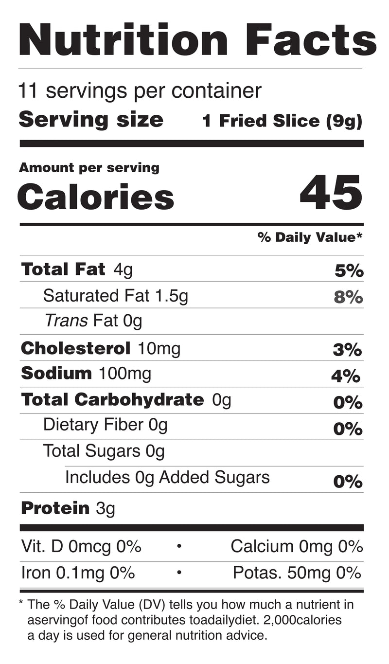 Applewood-Smoked Bacon nutrition facts
