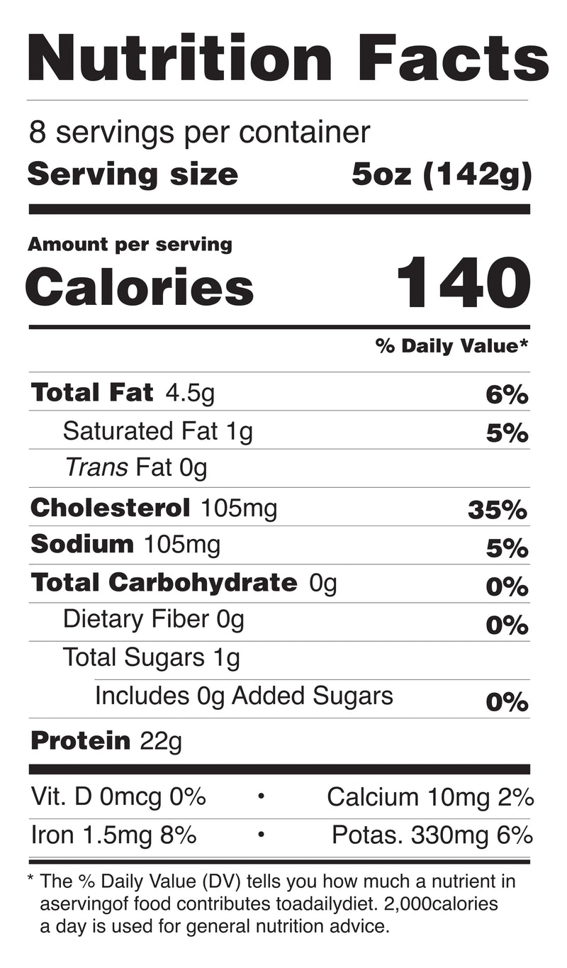 Boneless Skinless Chicken Thighs nutrition facts