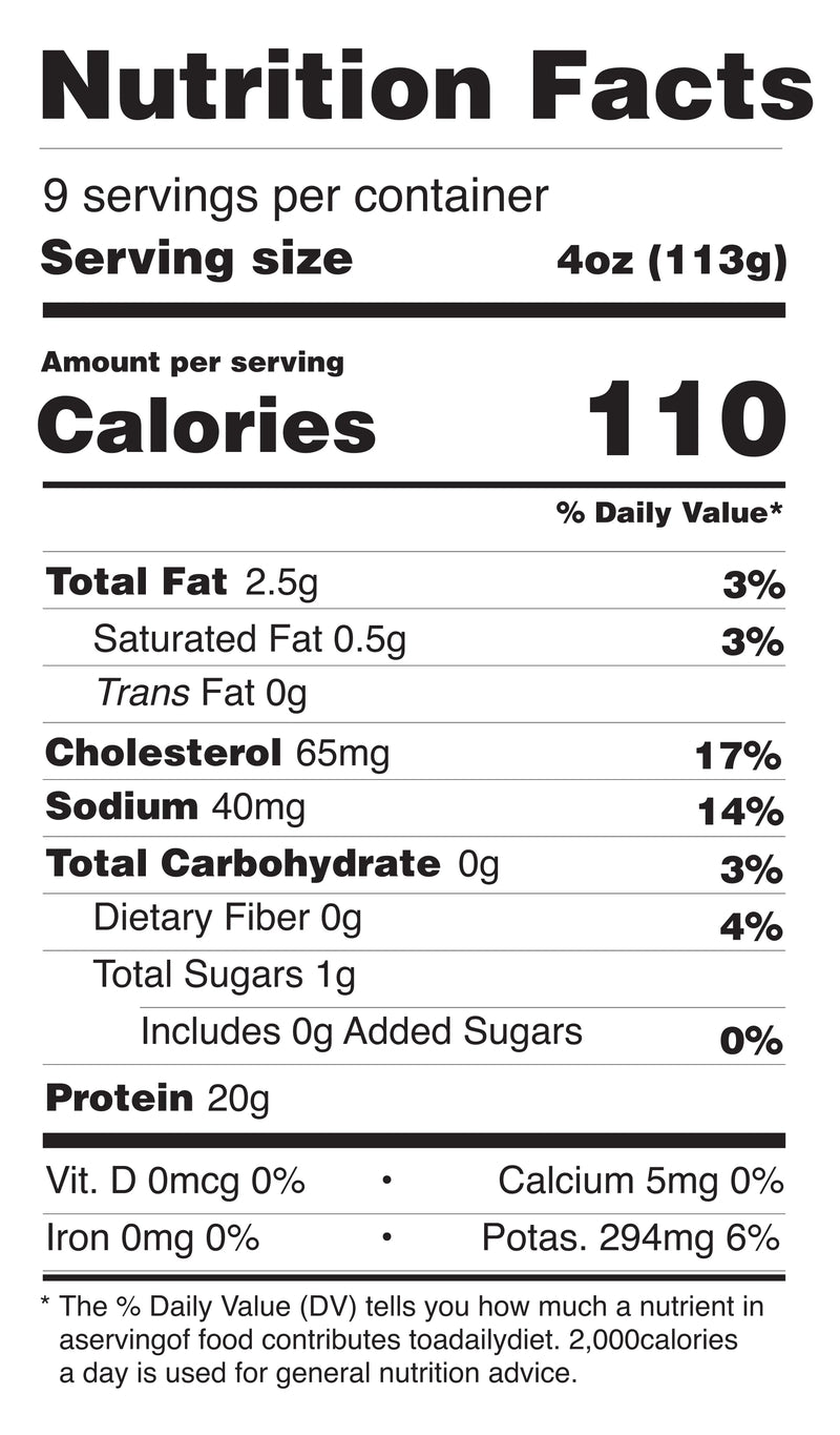 Garlic Pepper Marinated Boneless Skinless Chicken Breasts nutrition facts