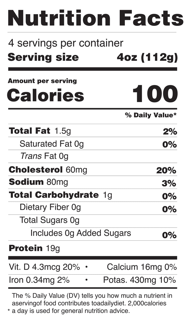 Wild Caught Salmon nutrition facts
