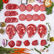 The Cowboy: America's best ribeyes, NY Strips, 100% American wagyu burger patties, and more—delivered directly to your door.