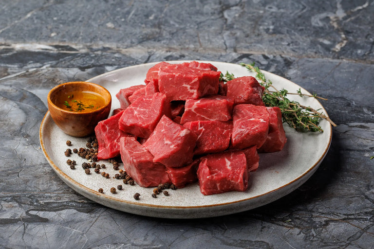 Grass-fed, Grass-Finished Beef Steak Tips